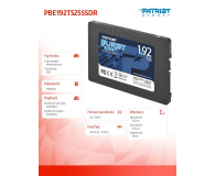 Patriot 1,92TB 2,5" SATA SSD BURST ELITE - 622642 - zdjęcie 6